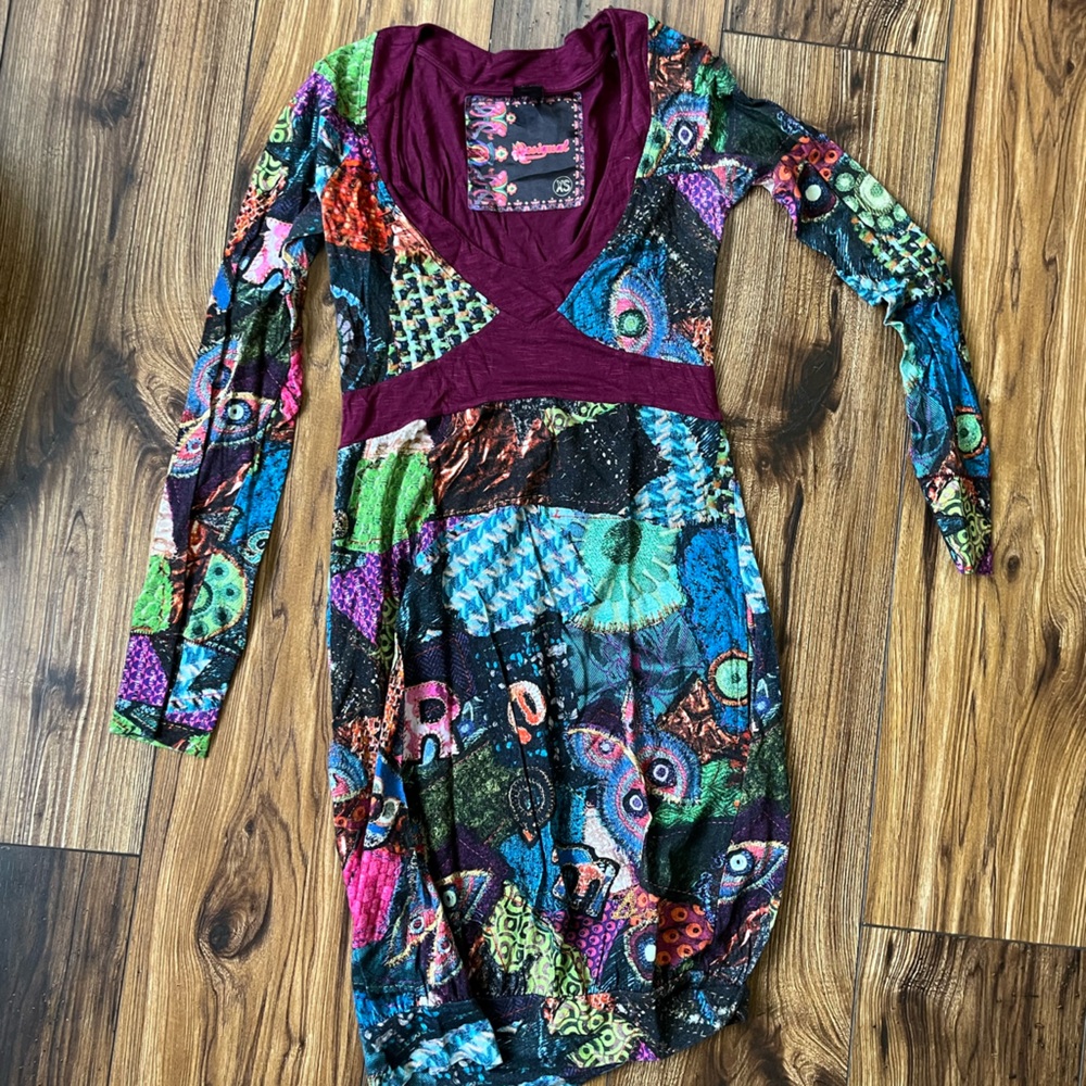 Unique Desigual Multicolor Paisley Dress